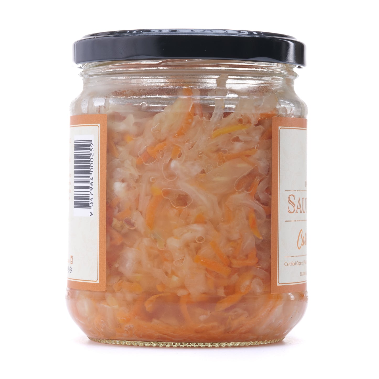 Green Cabbage Sauerkraut with Carrot & Ginger
