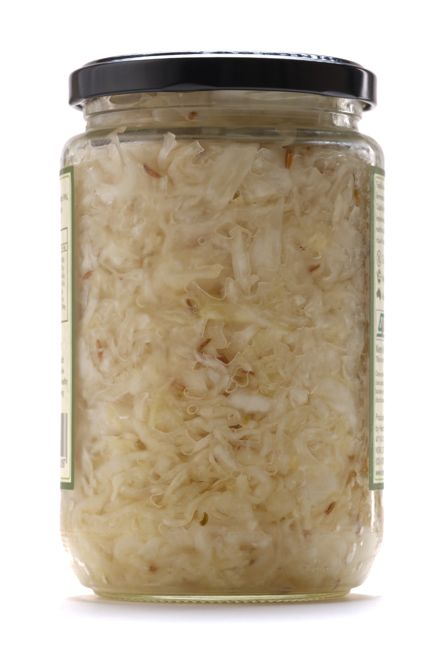 Green Cabbage Sauerkraut with Caraway