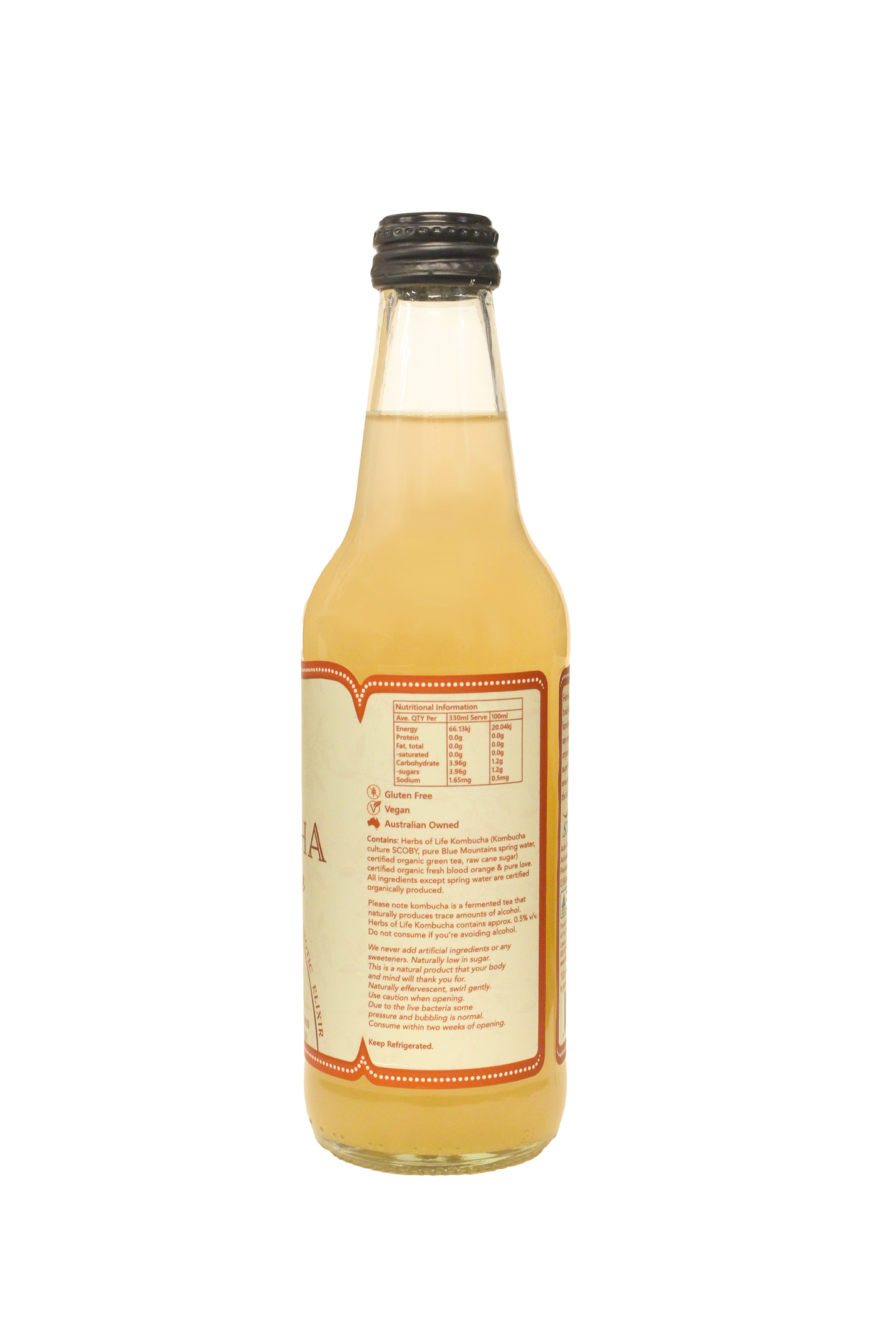 Herbs of Life Organic Raw Kombucha Blood Orange