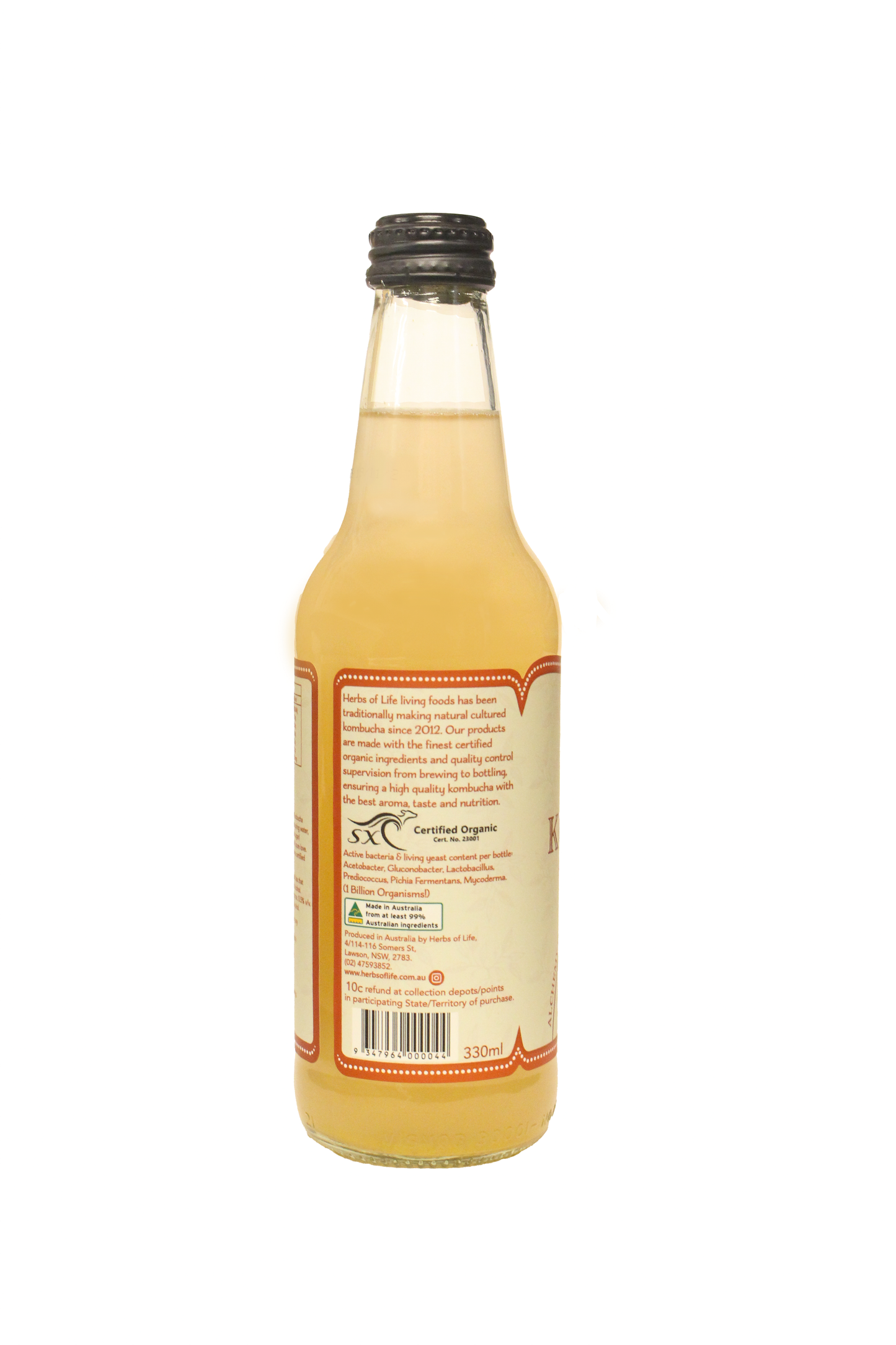 Herbs of Life Organic Raw Kombucha Blood Orange