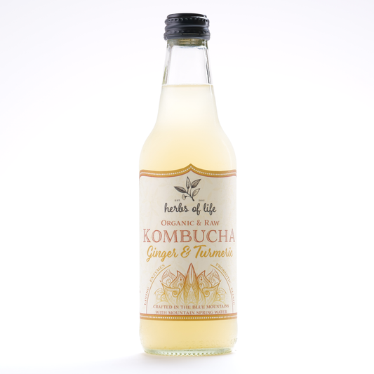 Herbs of Life Organic & Raw Kombucha - Ginger & Turmeric