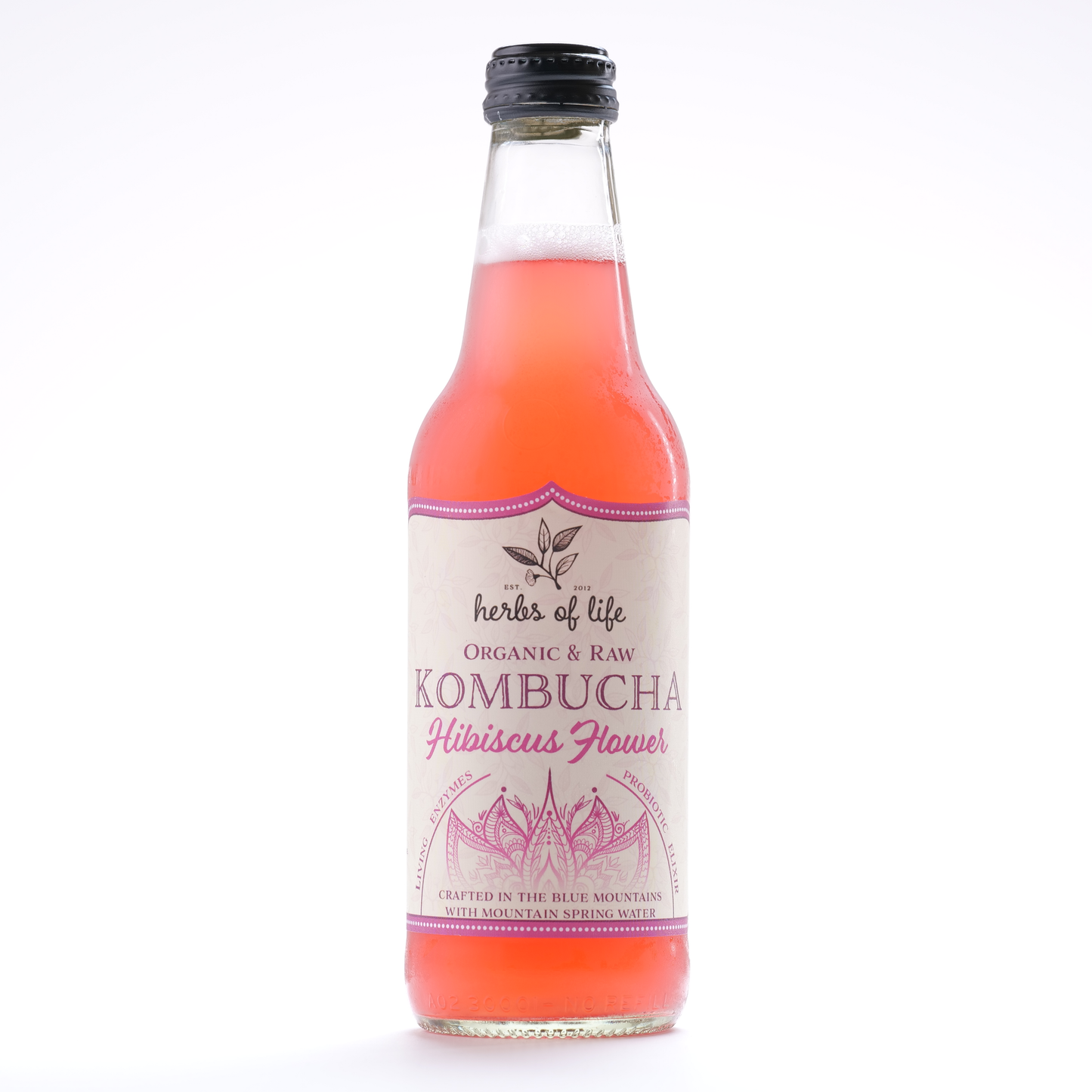 Herbs of Life Organic & Raw Kombucha - Hibiscus Flower